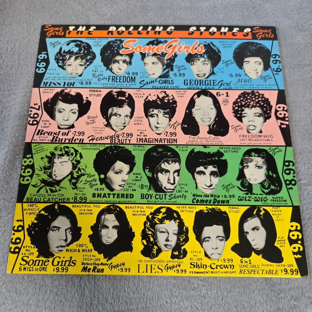The Rolling Stones Some Girls Vinyl LP 1978 Original Die-Cut Cover COC 39108